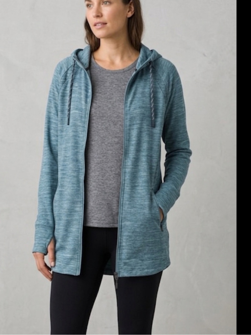 L.L. Bean Breathe Blue Zip Front Performance Jacket XL Lightweight Activewear